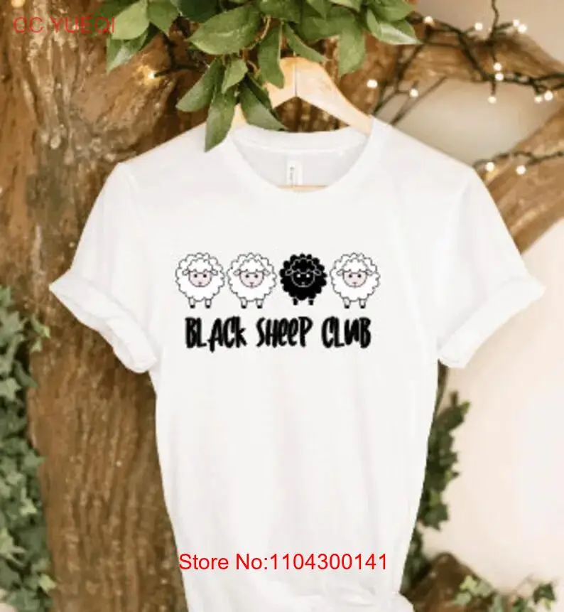 

Черная футболка Sheep Club Lover с длинными или короткими рукавами