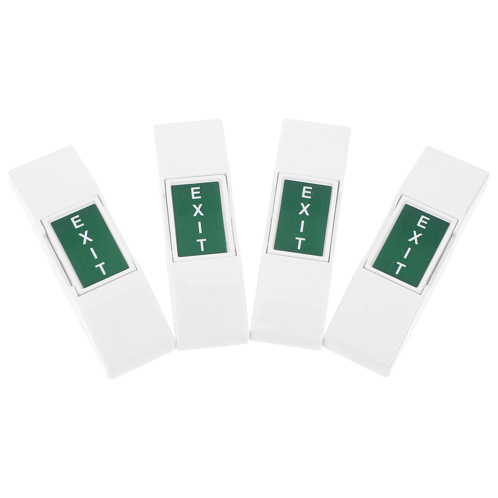 

4pcs Emergency Exit Push Sturdy Electric Gate Door Control Button Automatic Wall Switch For Office Store Access Control Gate