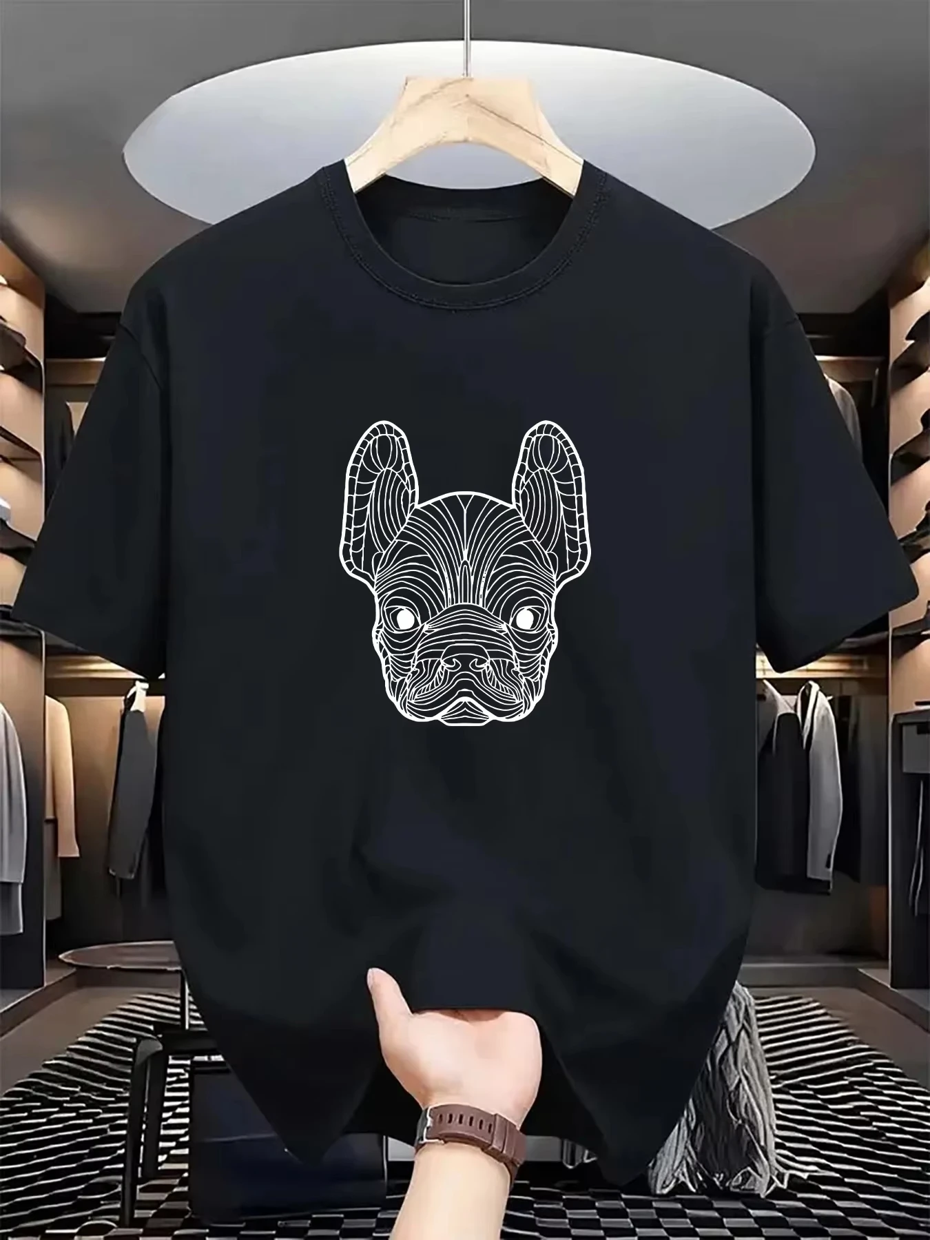 2026 New Style Dry Classic Slim-Fit Breathable Sports Casual Printed Short-Sleeve Men's T-Shirt College Vibe, Cartoon Prints