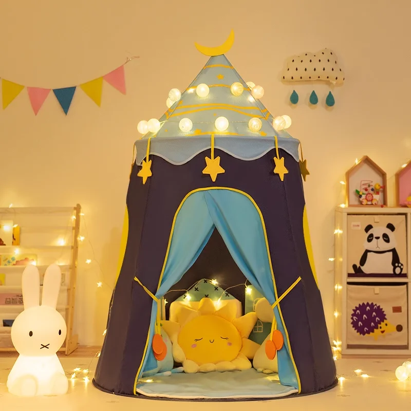 Tienda de campaña para niños, casa de juegos para interiores, castillo de princesa para niña, casa pequeña para niño, casa de juguete yurta para bebé