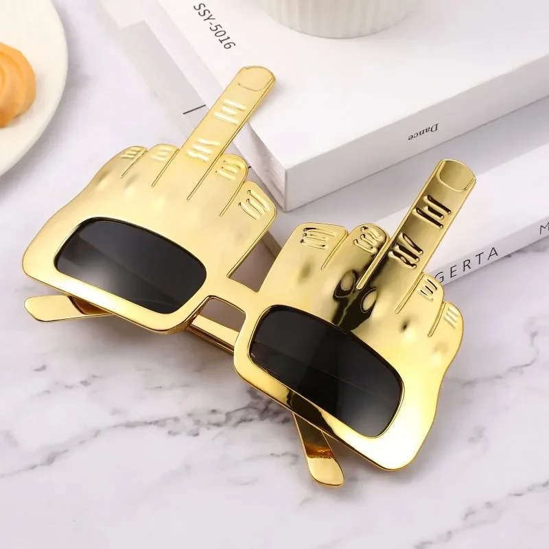 Kreative vertikale Mittelfingerbrille, dekorative Requisiten, lustige Sonnenbrillen, Tanzparty-Requisiten, Aufführungen, Selfies, Brillen – Detail 3