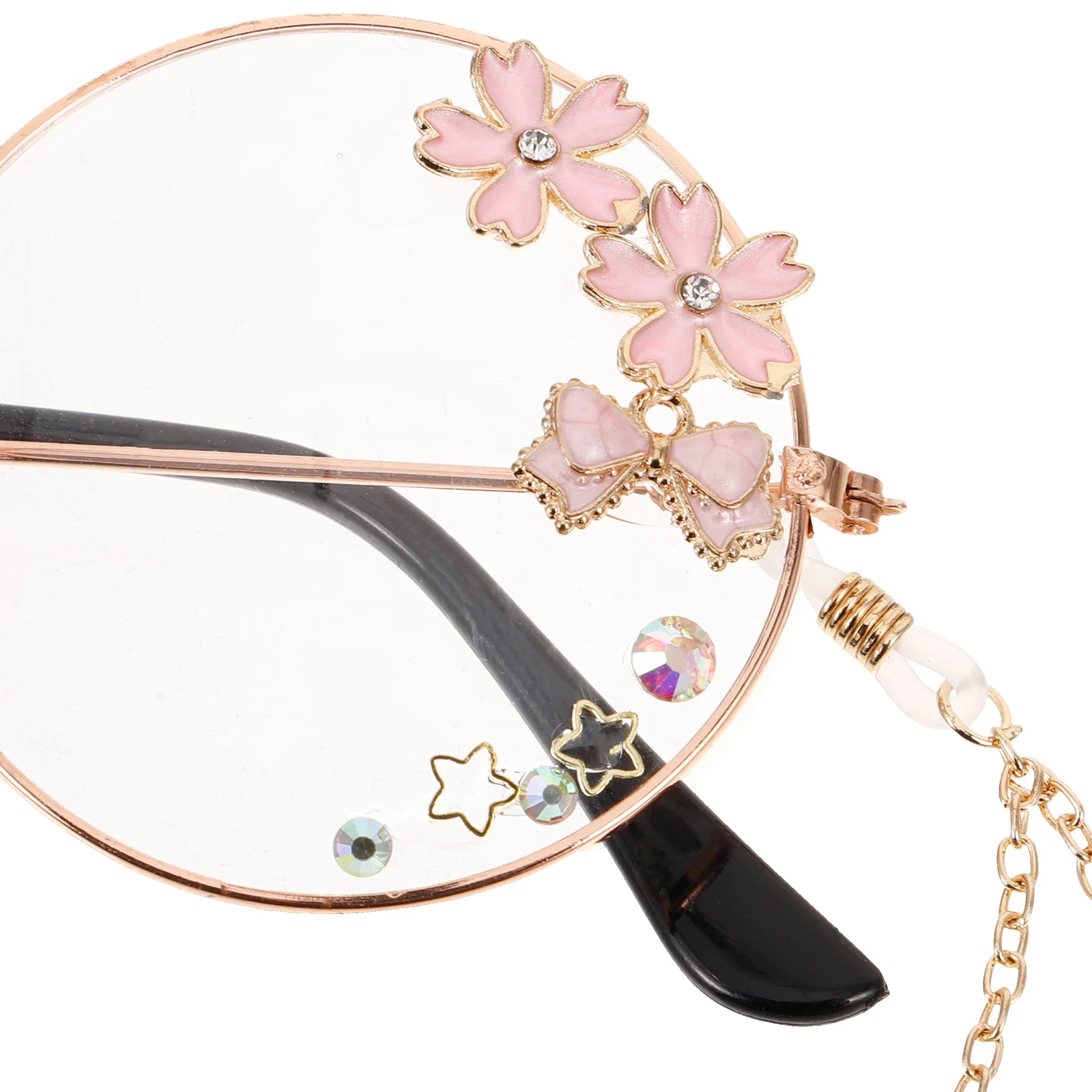 s Esthetische Retro Keten Steampunk Brillen Frame Dark Lolita Accessoires Kawaii Vleugels Hanger Bril Cosplay Kostuum Hoofddeksels