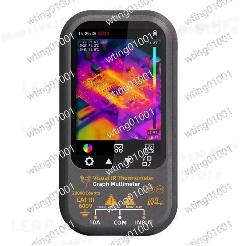 for SH8 Thermal Imaging Multimeter HD Infrared Camera Floor Heating Leak Detector Electrician Circuit Board Maintenance Tool