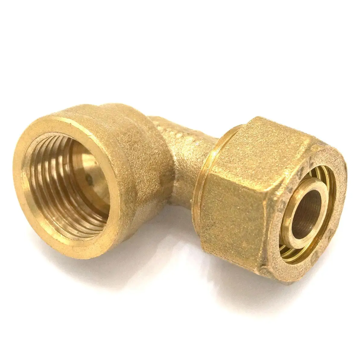 

Fit PEX-AL-PEX Tube O.D 16/18/20/25/32mm- 1/2" 3/4" 1" BSP Female Thread Elbow Brass Pipe Fitting For Solar Water Heater