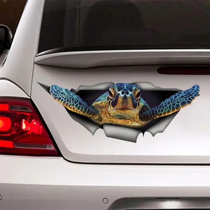 Turtle Animal Car Sticker Waterproof Vinyl Decal on Bumper Rear Window Laptop Self-adhesive Decal For Car Accessories SH333