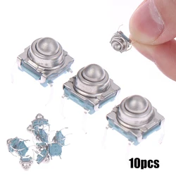 10pcs/set High Quality TS-F007 7*7 Metal Steel Ball Reset Switch DIP Type 4 Pin Tactile Switch Accessories