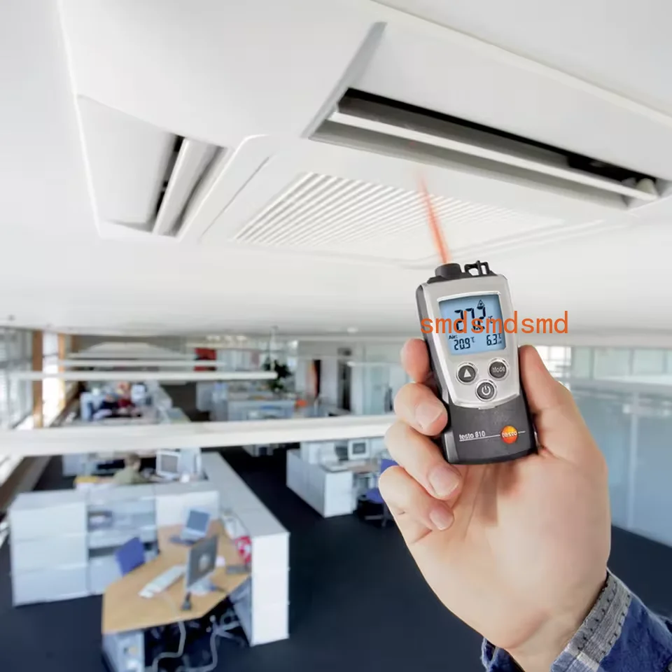 

810 Portable Infrared Thermometer Non-Contact Infrared Thermometer NTC -30~+300°C Pyrometer Backlight Moisture Thermometer