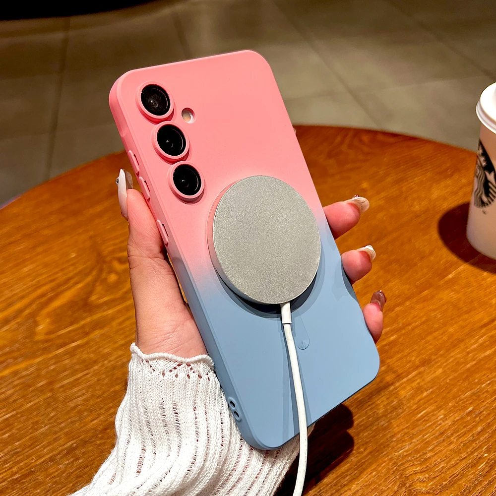 حافظة لهاتف سامسونج جالاكسي A56 A55 A54 A36 A35 A16 A15 5G A26 S25 Edge S24 S23 S21 Ultra Plus FE Magsafe