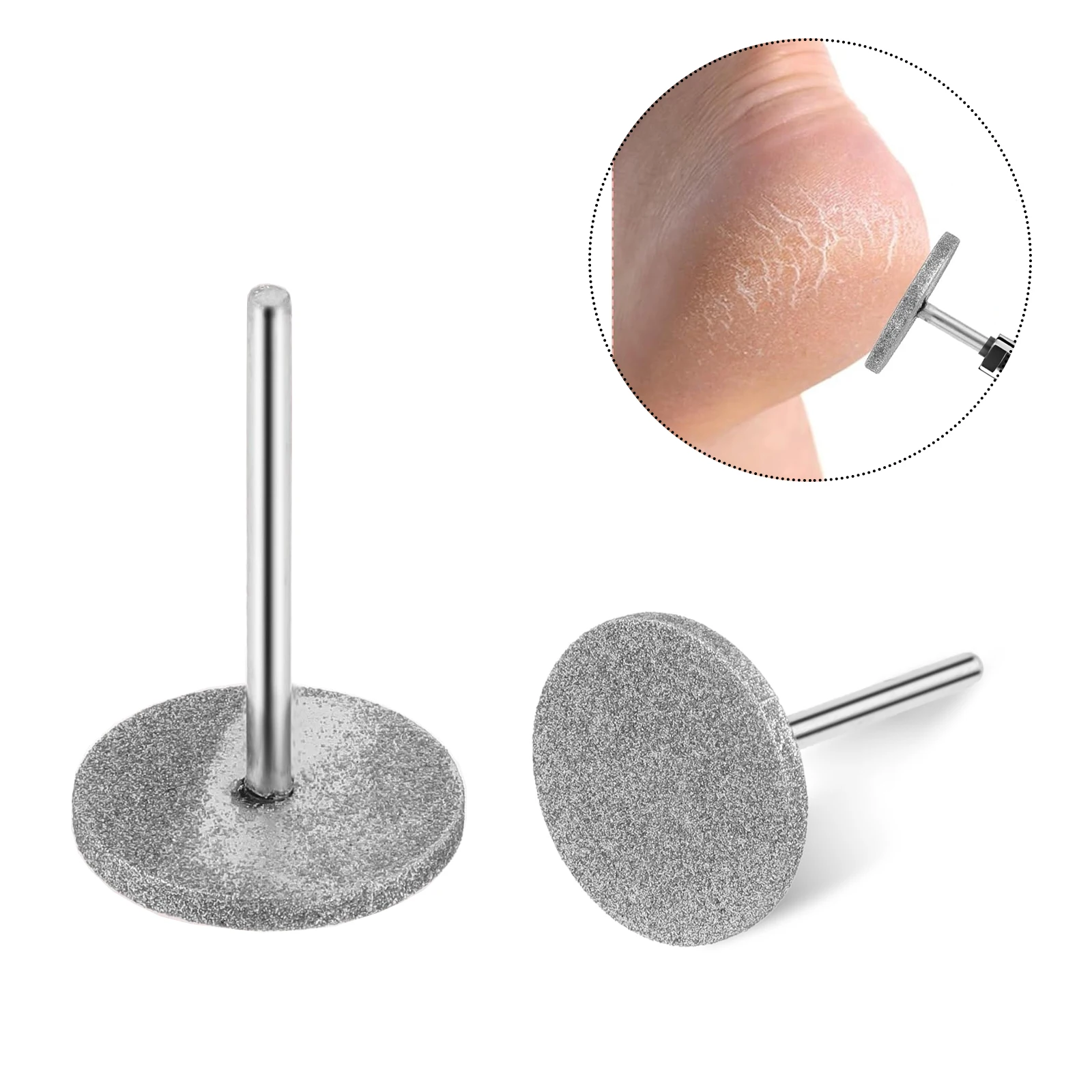 หัวเจียรเล็บ 20 มม. 1 ชิ้น สำหรับขัดเงาเล็บ ดิสก์ขัดเล็บ อุปกรณ์ทำเล็บแบบพกพา เครื่องขัดเล็บ กำจัดหนังกำพร้า