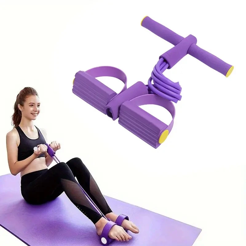 Multifunction Tension Rope Resistance Band Elastic Pedal Puller Leg Stretching Slimming Training Portable Fitness Equipment