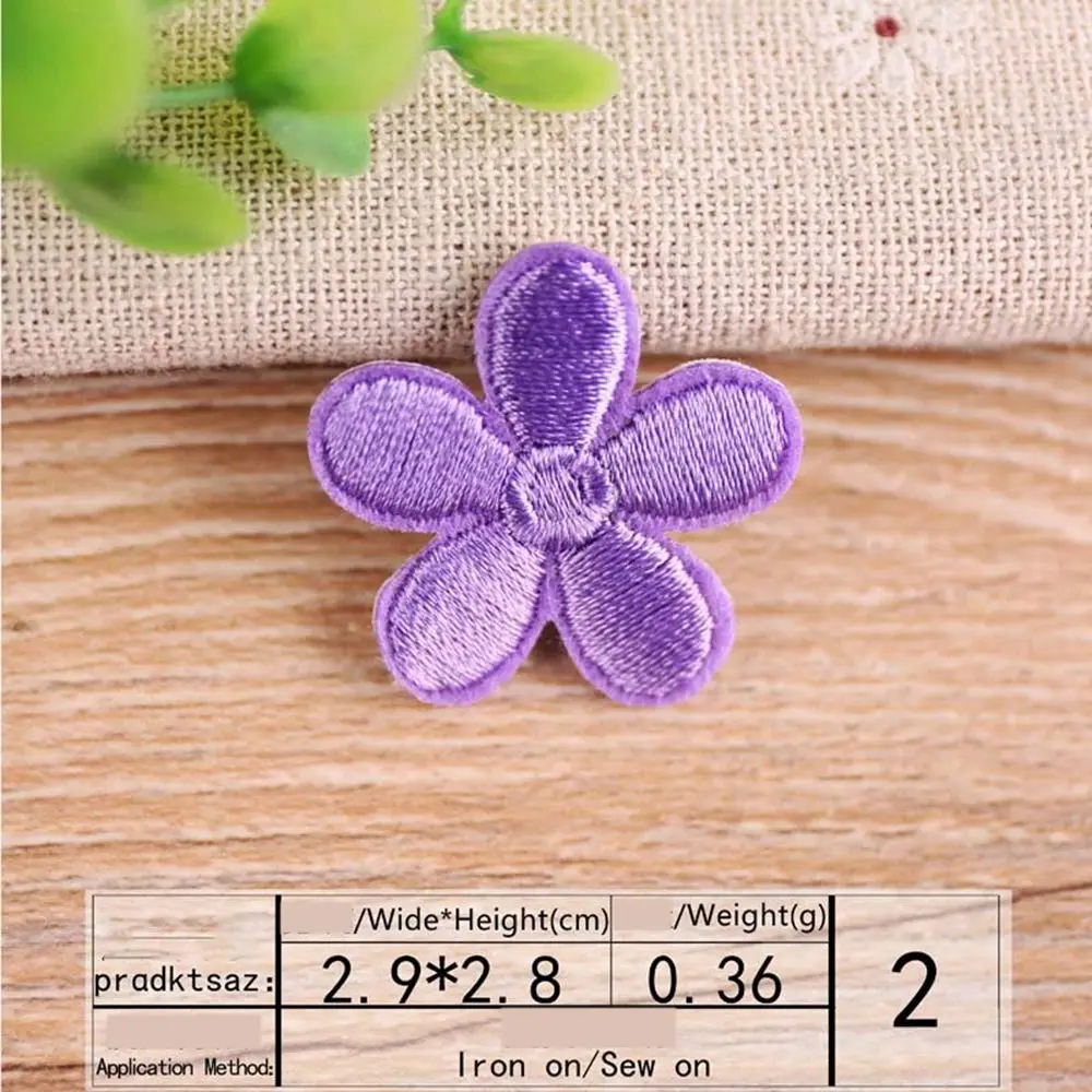 Flower 10PCS Clothing Accessories Decals Dress Kids Bags Applique Embroidery Stickers Sewing Patch Iron On Patches