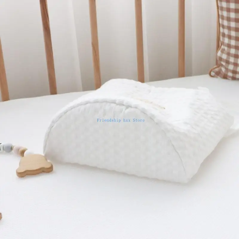 

F1CB Soft Baby Crib Storage Bags Cotton Infant Bedside Hanging Bag