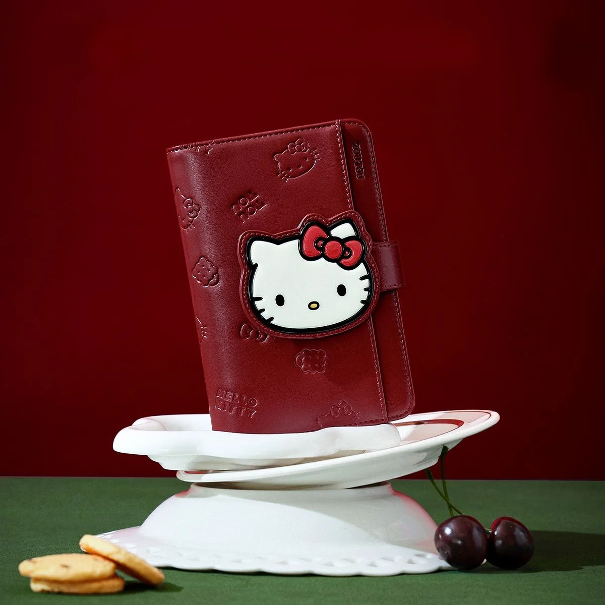 Hello Kitty Printed Pattern Snap Button Passport Card Pack Wallet Id Document Bag Cartoon Give Your Girlfriend A Birthday Gift