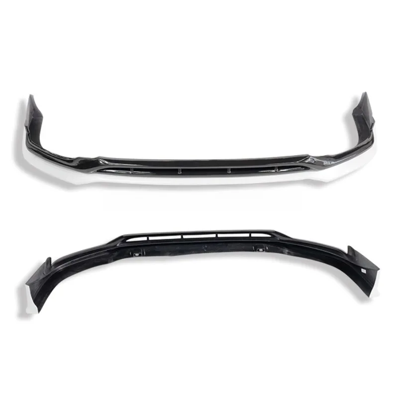 Pearl white and black accessory set, universal parts for the front bumper lip