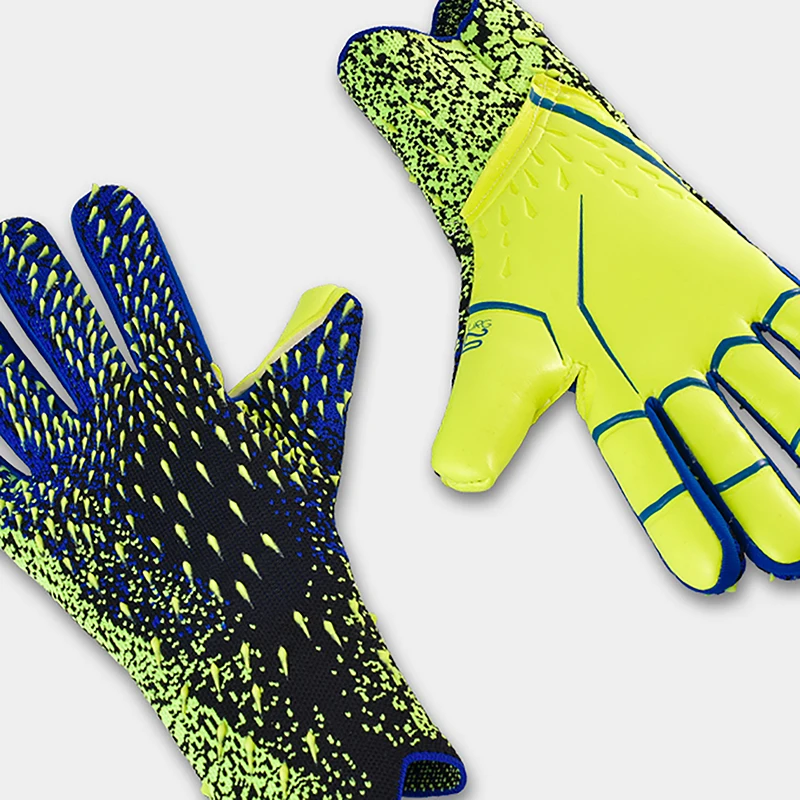 1Pair Soccer Goalkeeper Gloves Thickened Children Adult Latex Fingerless Training Breathable Comfortable Soccer Goalkeeper Glove