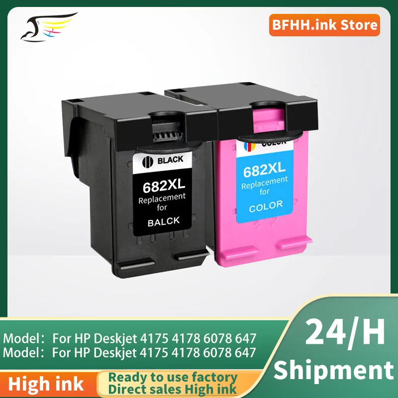 

Совместимый чернильный картридж 682 682XL для принтеров HP Deskjet 4175, 4178, 6078, 6478