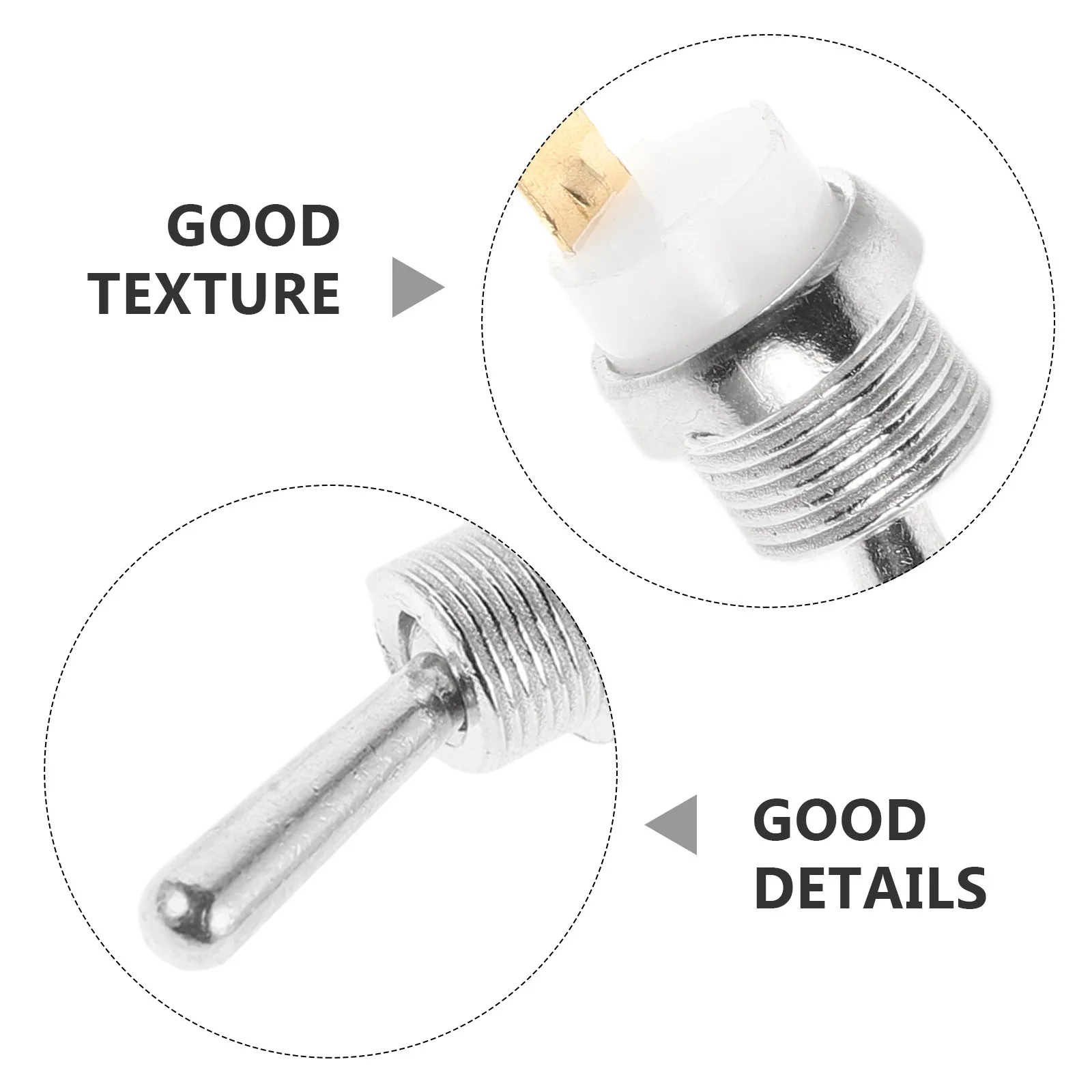 5Pcs Chainsaw Kill Switch Metal Rocker Toggle Shut Off Switch Power Tool Repair Logging Saw Parts Hole Cutter Set