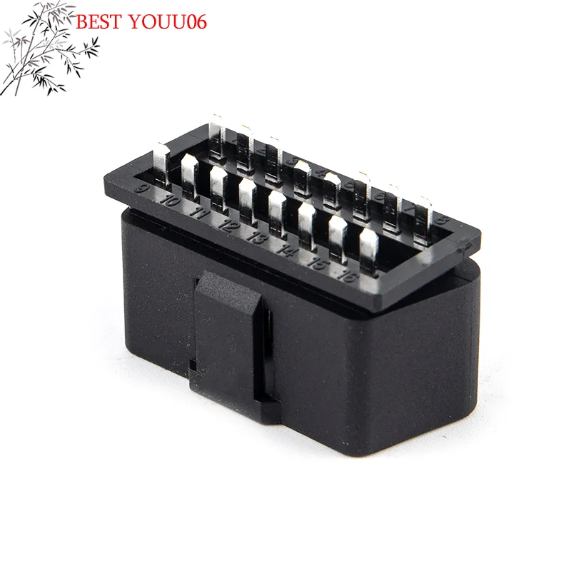 

(YOUU06) Автомобильный разъем 12В, 16-контактный, штекер, диагностический инструмент, клеммный соединительный штекер