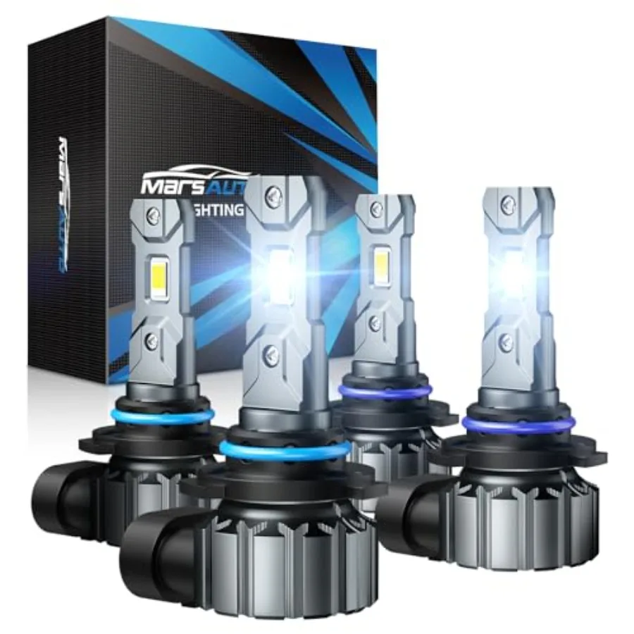 

9005/HB3 9006/HB4 Light Bulbs Combo 60 000LM Super Brighter M1S 9005 9006 Bulbs or Fog 1:1 Design HB3 HB4 Lights Combo 6000K Co