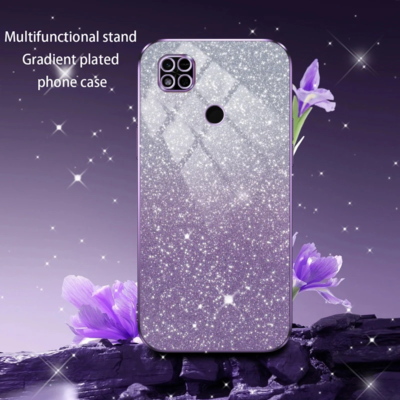 Case For Redmi 9C Luxury Glitter Plating Phone Case for Xiaomi Redmi 9C 9 Activ 10A Protect Back Cover Redmi 9 C