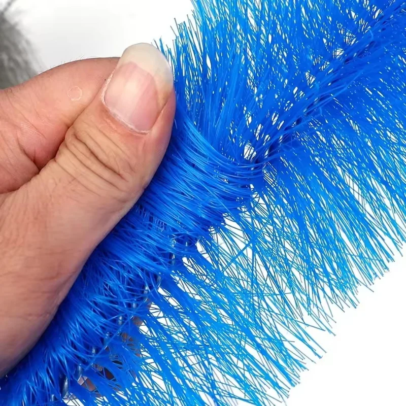 Bendable Fan Brush Ultra-Fine Bristles Fan Inner Duster Remover Long Handle Air-conditioner Furniture Shutter Cleaning Tool