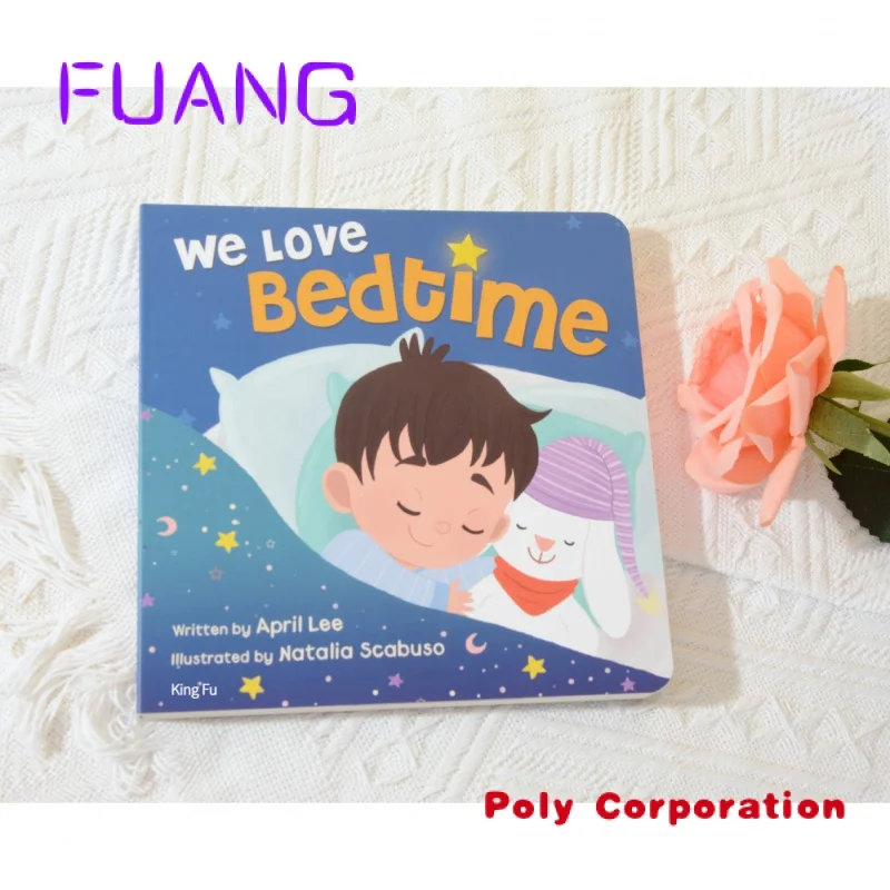 Custom  High Quality Printer Custom Cardboard Books Print Children Kids Board Book Printing Service