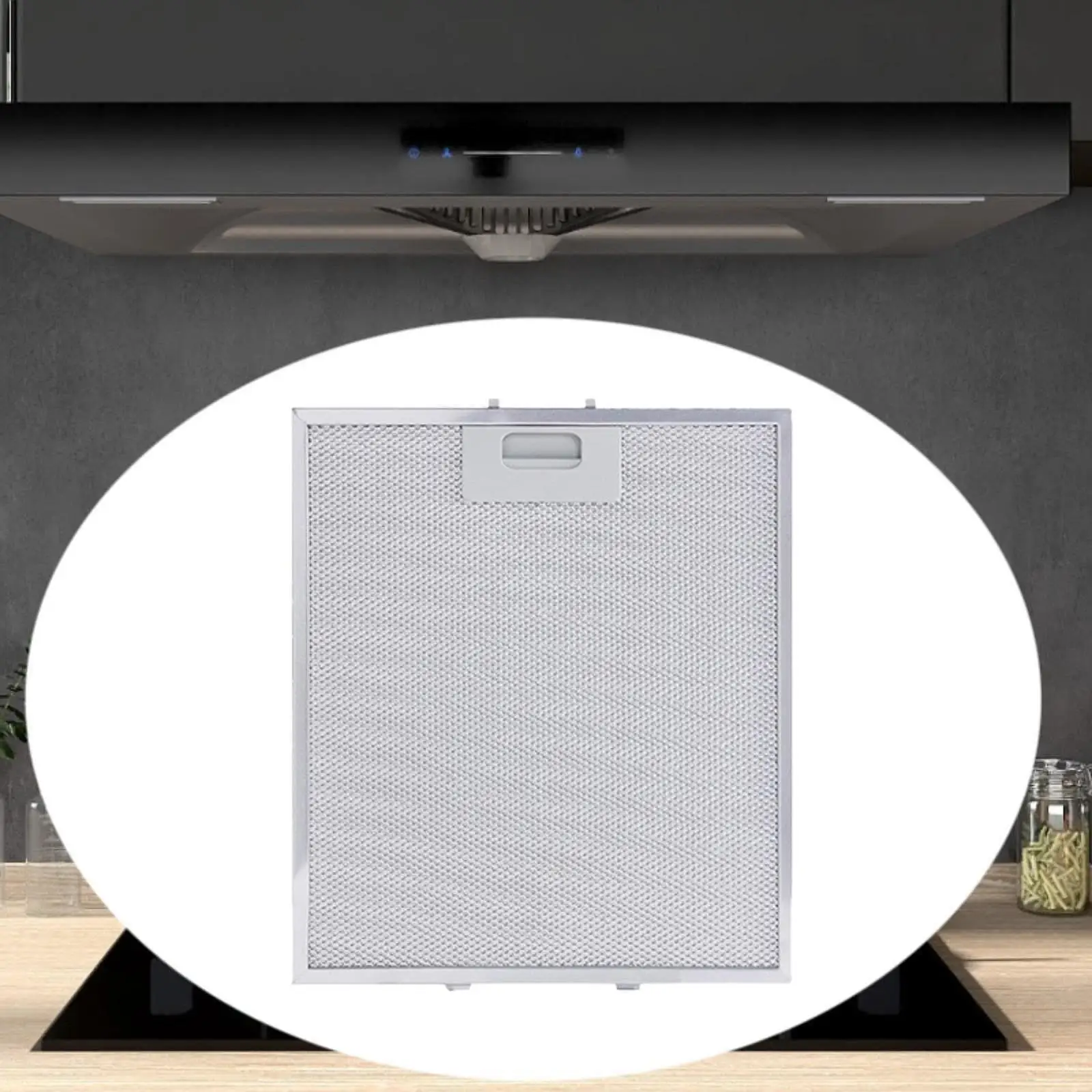 Kitchen Extractor Fan Filter Aluminum Mesh Range Hood Vent Screen Stainless Steel Replacement for Cooker Hood 11.81 Inch