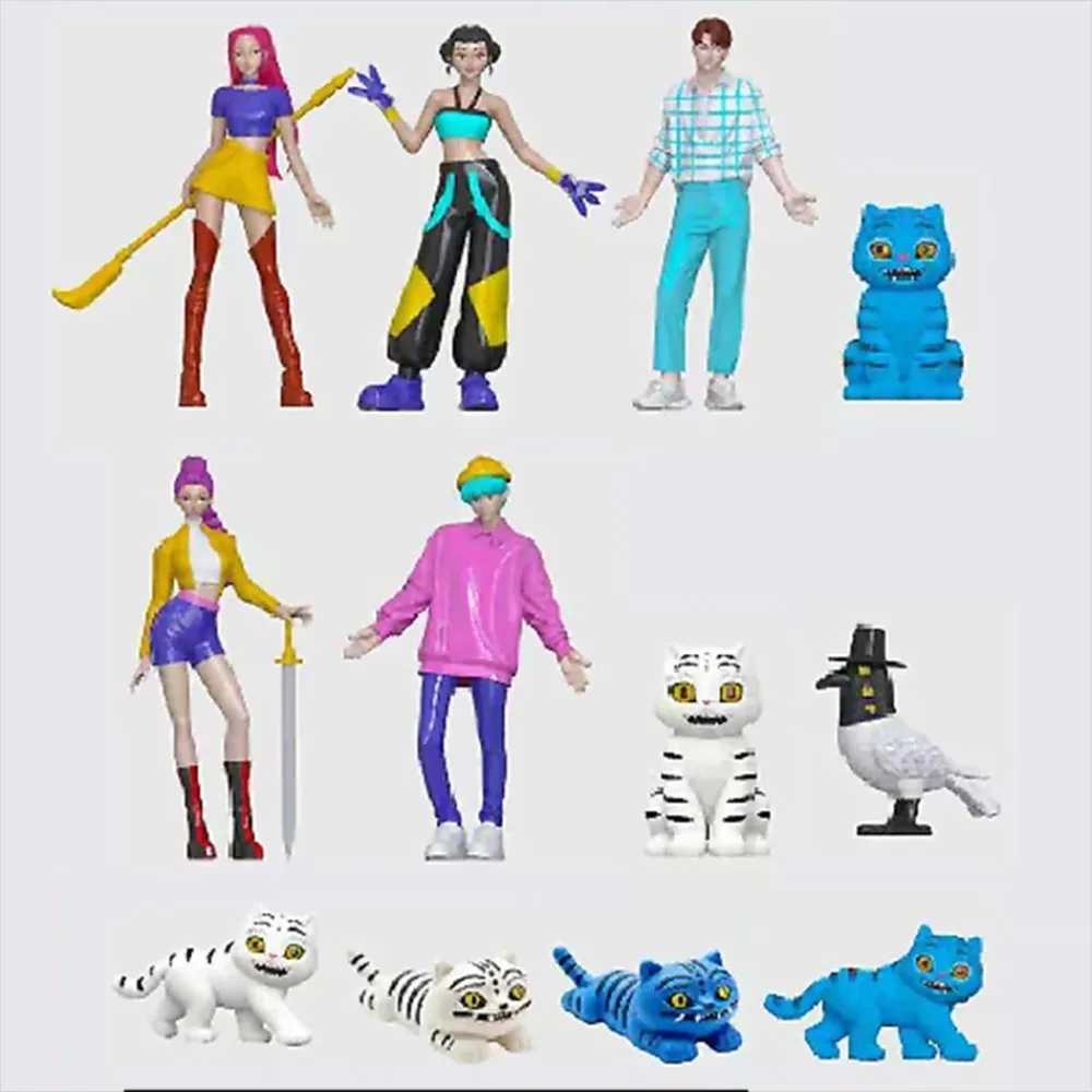 2026 Kpop شيطان الصيادين أنيمي الشكل اللعب لطيف بولي كلوريد الفينيل صندوق أعمى المفاصل عمل نموذج لجسم دمى الاطفال عيد ميلاد الديكور لعبة الهدايا