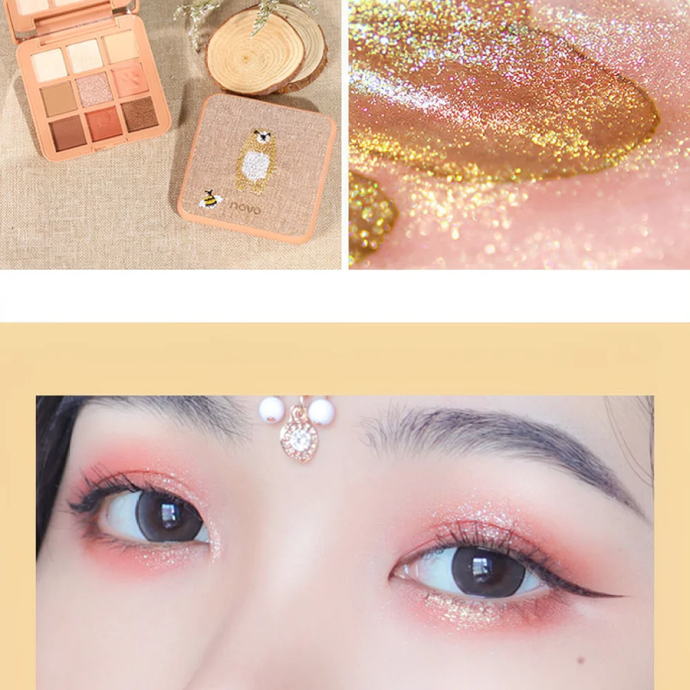 Palet Eyeshadow Novo 9 Warna,  - Beauty Makeup Novo ulasan dan harga