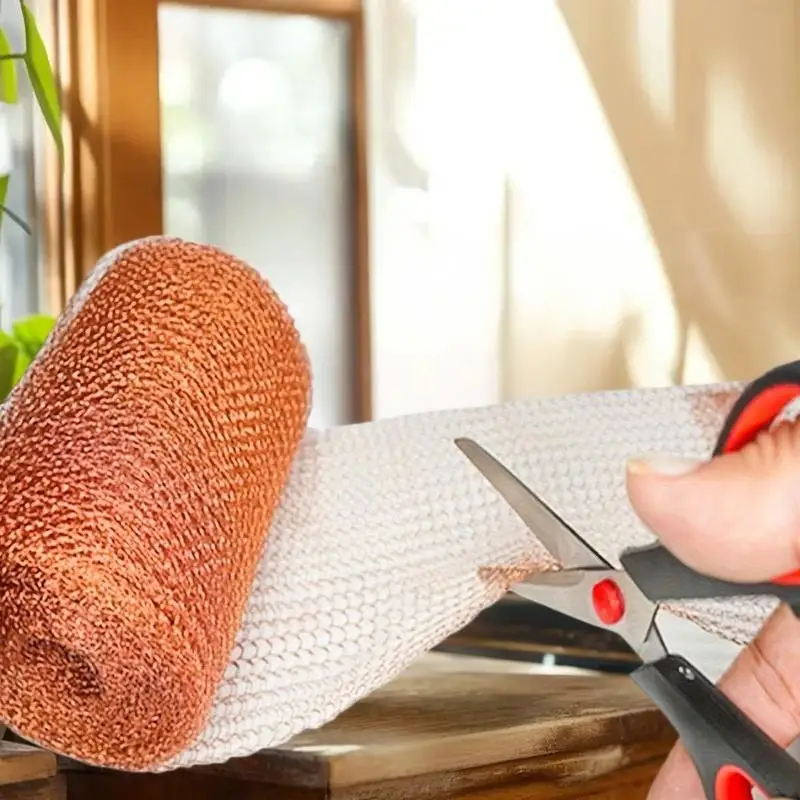 Trappola flessibile in rete di rame, repellente per scoiattolo, ratto e insetti all'aperto, ideale per giardino e uso domestico