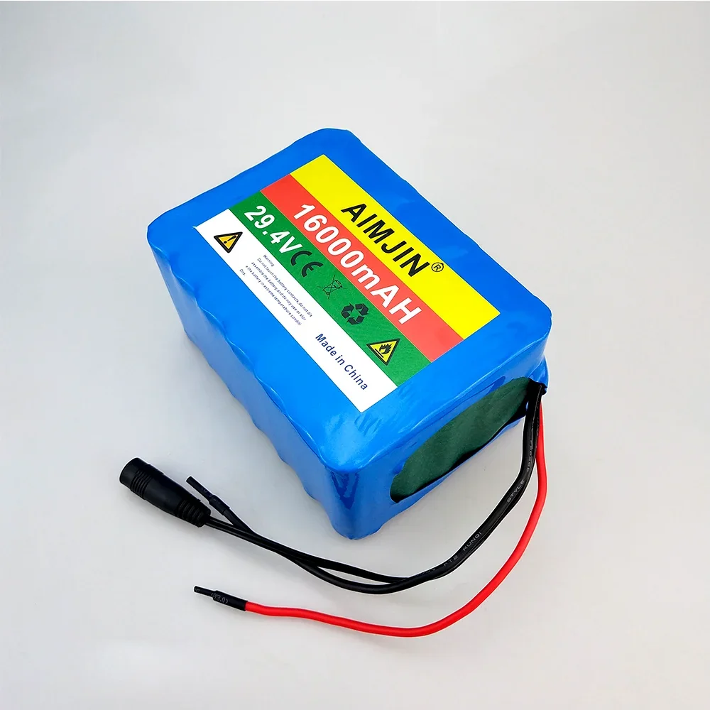 7S5P 18650 lithium battery pack 16Ah BMS 500W 29.4V 16000mAh for wheelchair electric,Balanced vehicle