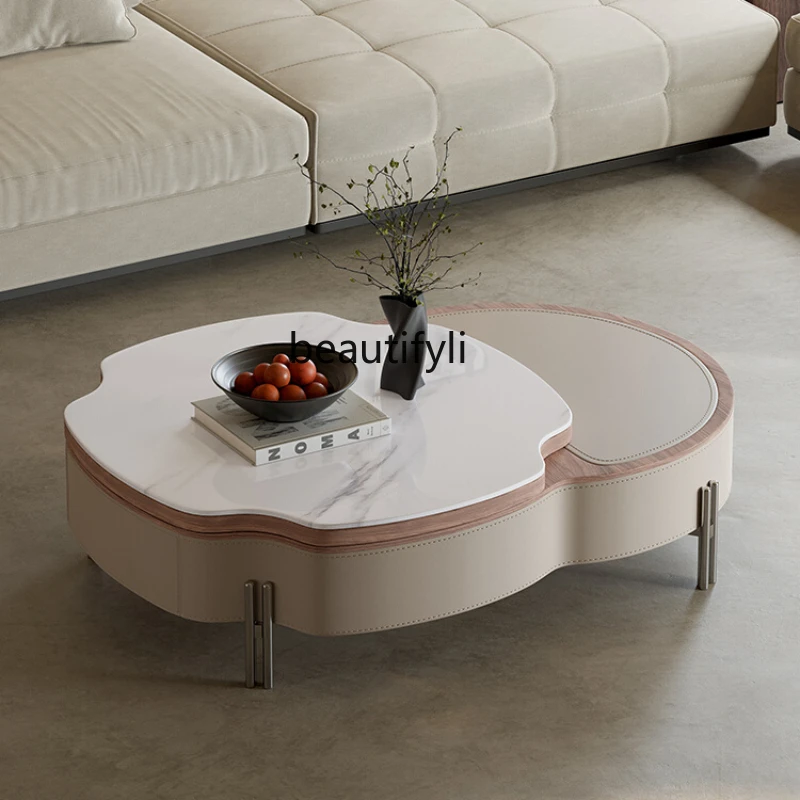 

Coffee Table Living Room Home Small Apartment Designer Creative Art Lifting Coffee Table