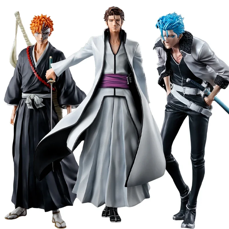 Bandai Ichiban Kuji BLEACH 20th Stirring Souls Vol.1 Kurosaki Ichigo Aizen Sousuke Grimmjow Jaegerjaques Anime Figure Toy Model