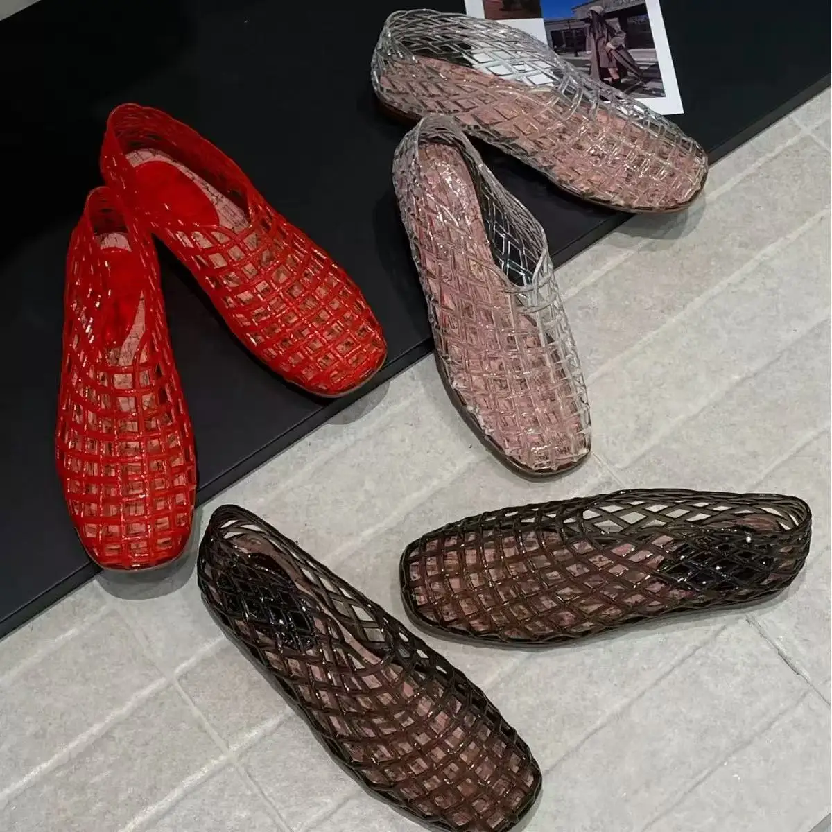 2026 Women's Sandals PVC Breathable Summer Outerwear Baotou Bag and Casual luxury brand Sandals view 5