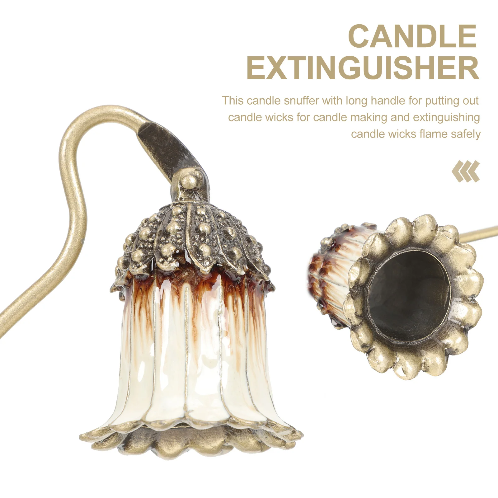 

Snuffer Metal Wick Snuffer Long Handle Extinguisher Tool for Aromatherapy Scented Candles Home Decor Accessories