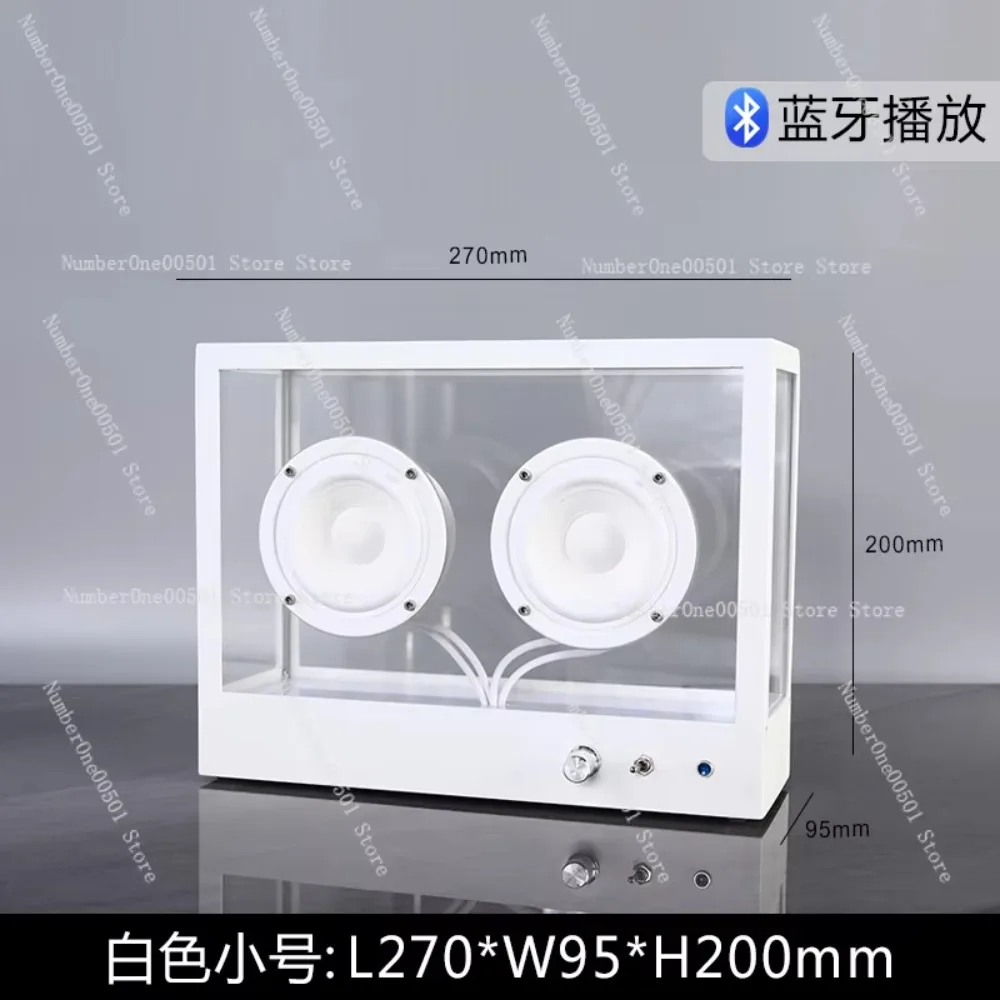 Transparent Bluetooth Speaker Square Acrylic Audio Nordic Style Gaming Room Decor Creative Gift