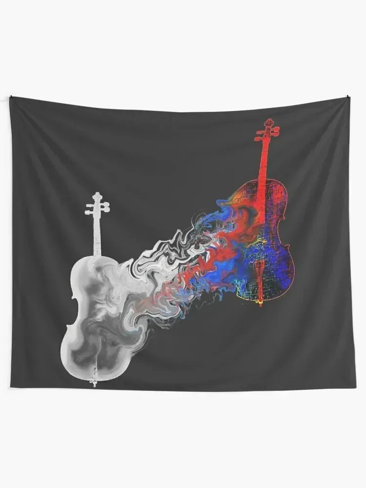 Fantasy Cello Tapestry House Decor Art Mural Home Decorating Bedroom Deco Tapestry