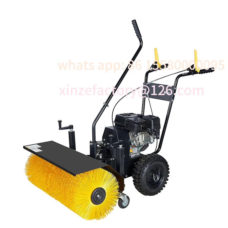 

Customizable hand push small snowplow