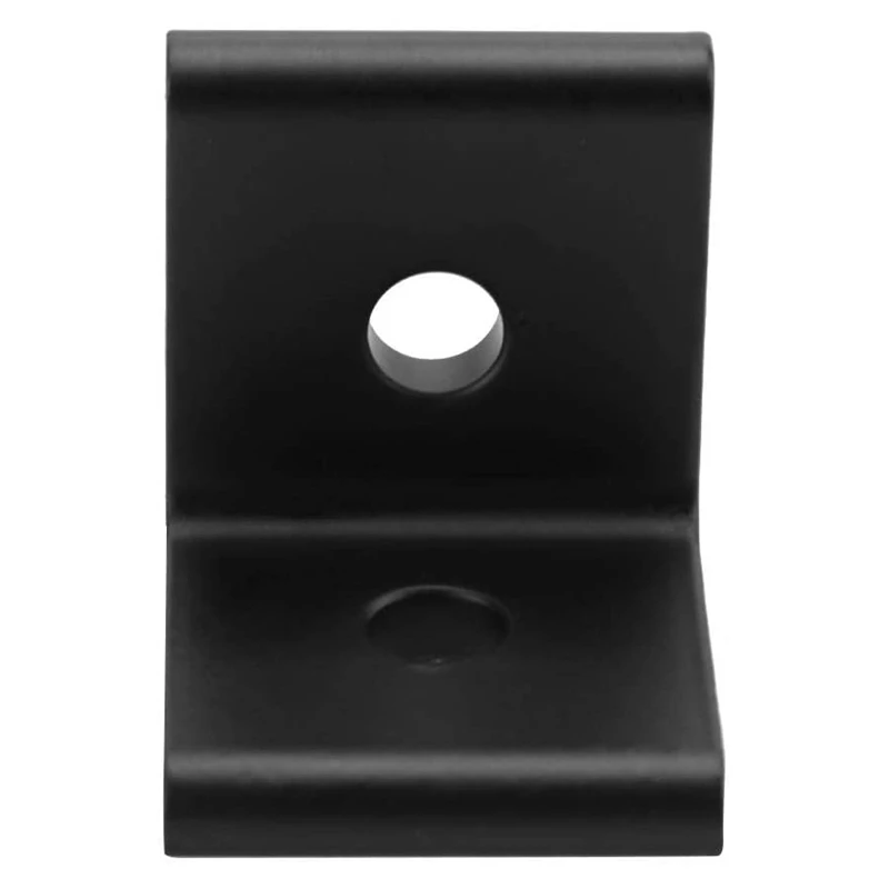 4Pcs L Corner Bracket, Connector Corner Angle Bracket Connection Joint For Aluminum Profile(Black 4040)
