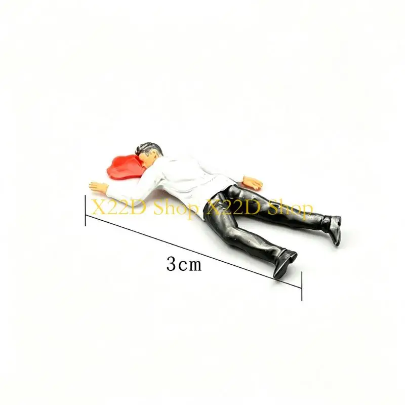 X22D Accident Emergency Scene Figure Model Miniature Figurine for Desk Cabinet Shelf