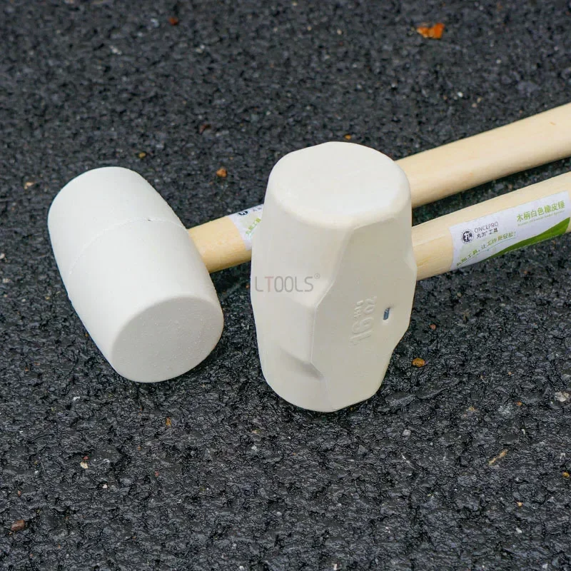 Martelo de Borracha Americano para Decoração Aplicação de Telhas Batendo o Chão Grande e Médio-pequeno Madeira Specail Tool