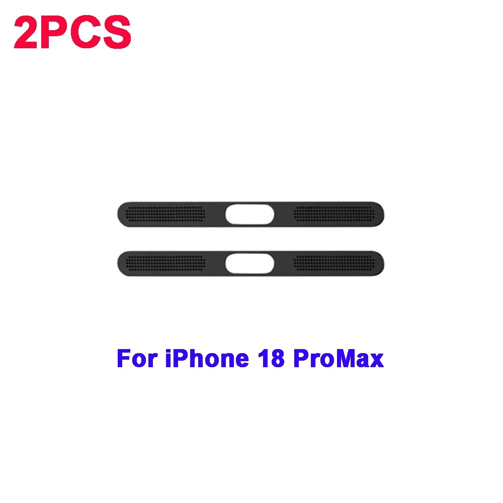2pcs Metal Phone Dust Proof Mesh Lossless Sound Quality Scratch-resistant Dust Plug Sticker Anti Dust for iPhone 18 Pro Max