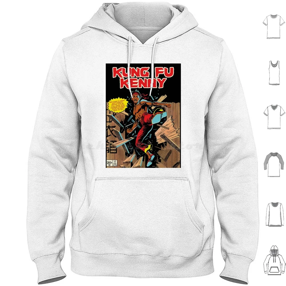 Kung Fu Kenny Poster Hoodie Cotton Long Sleeve Damn Kendrick Kendrick Lamar Rap Kung Fu Kenny Lamar Music Hip Hop Tde Album