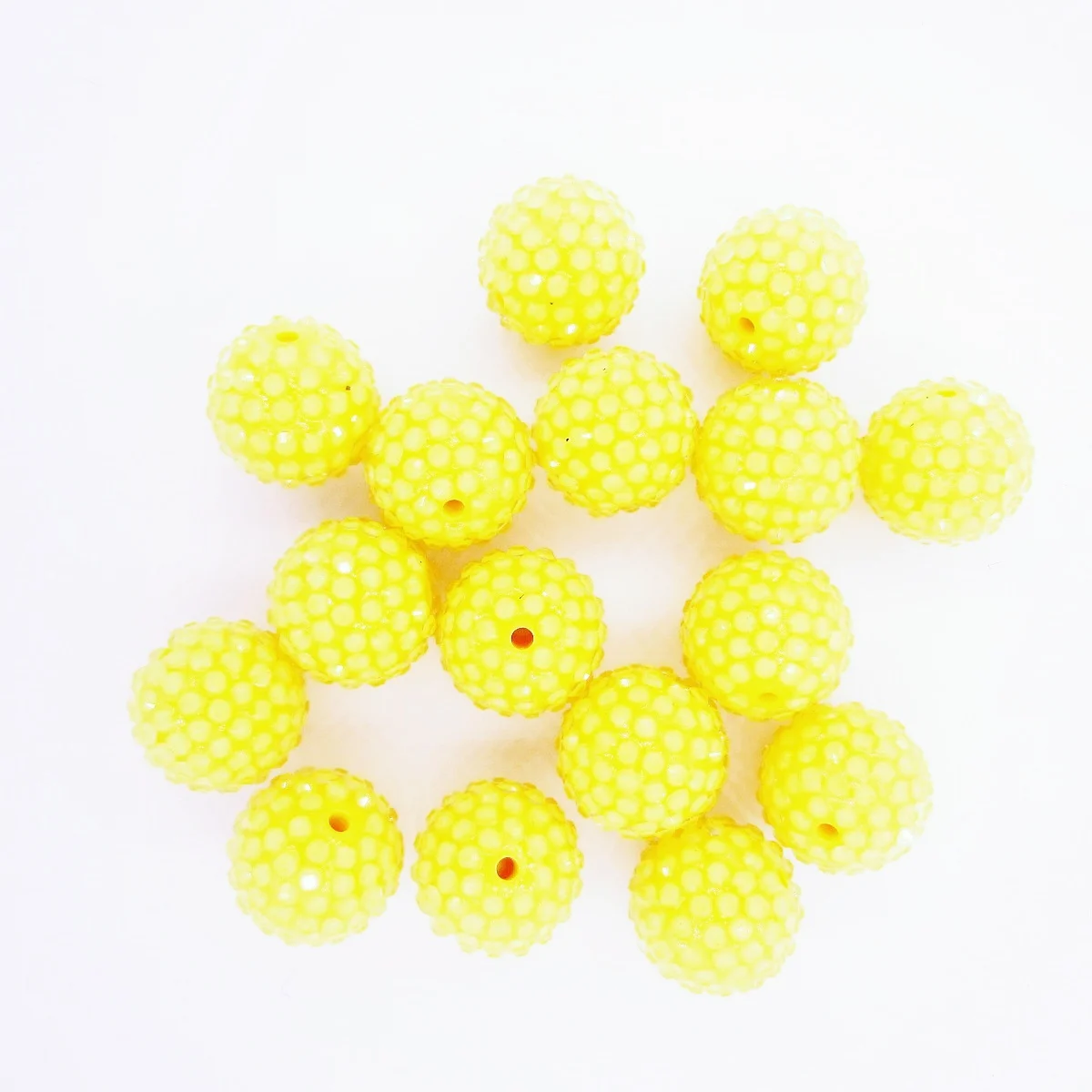 50Pcs/Lot Beads Jewellery  Making 20mm  Beads Resin Stripe Rhinestone Ball Beads For Fashion  Jewelry/Hand Made Design