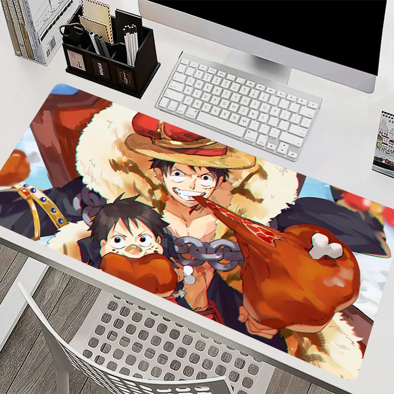 

Mouse Pad PC Accessories Keyboard Pad Office Desk Mat Anti Slip Mousepad One Piece Luffy Rubber Tablet Pad Gaming Extended Pad