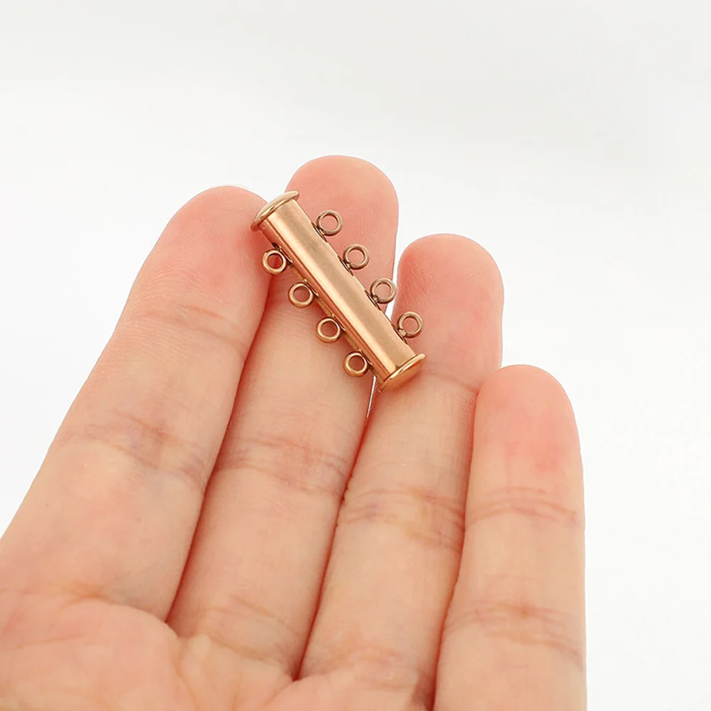 

2pcs Metal Jewelry Buckles Durable Necklace Layering Clasps Magnetic Clasp Connectors Bracelet Chain Extenders Lightweight