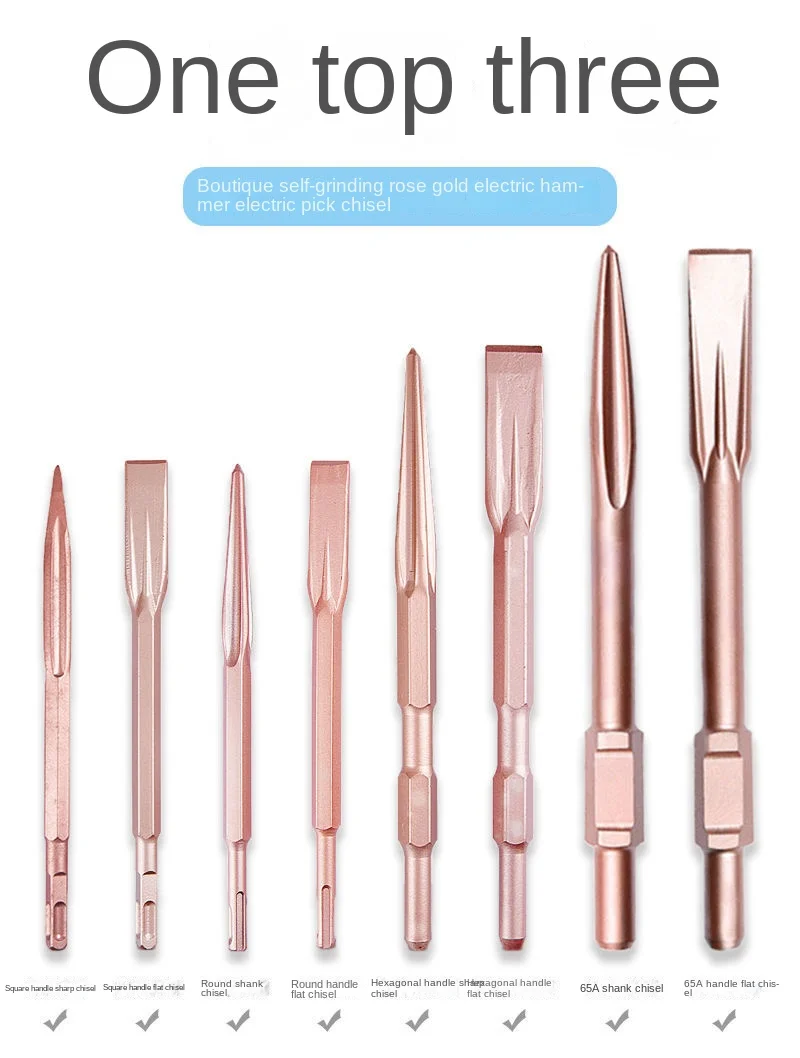 LINBON 1PC Meißel SDS PLUS 250mm Elektrohammer Bohrer Spitze Nut Solarplexus Flachmeißel Brechen Beton Ziegel Wand Bohren