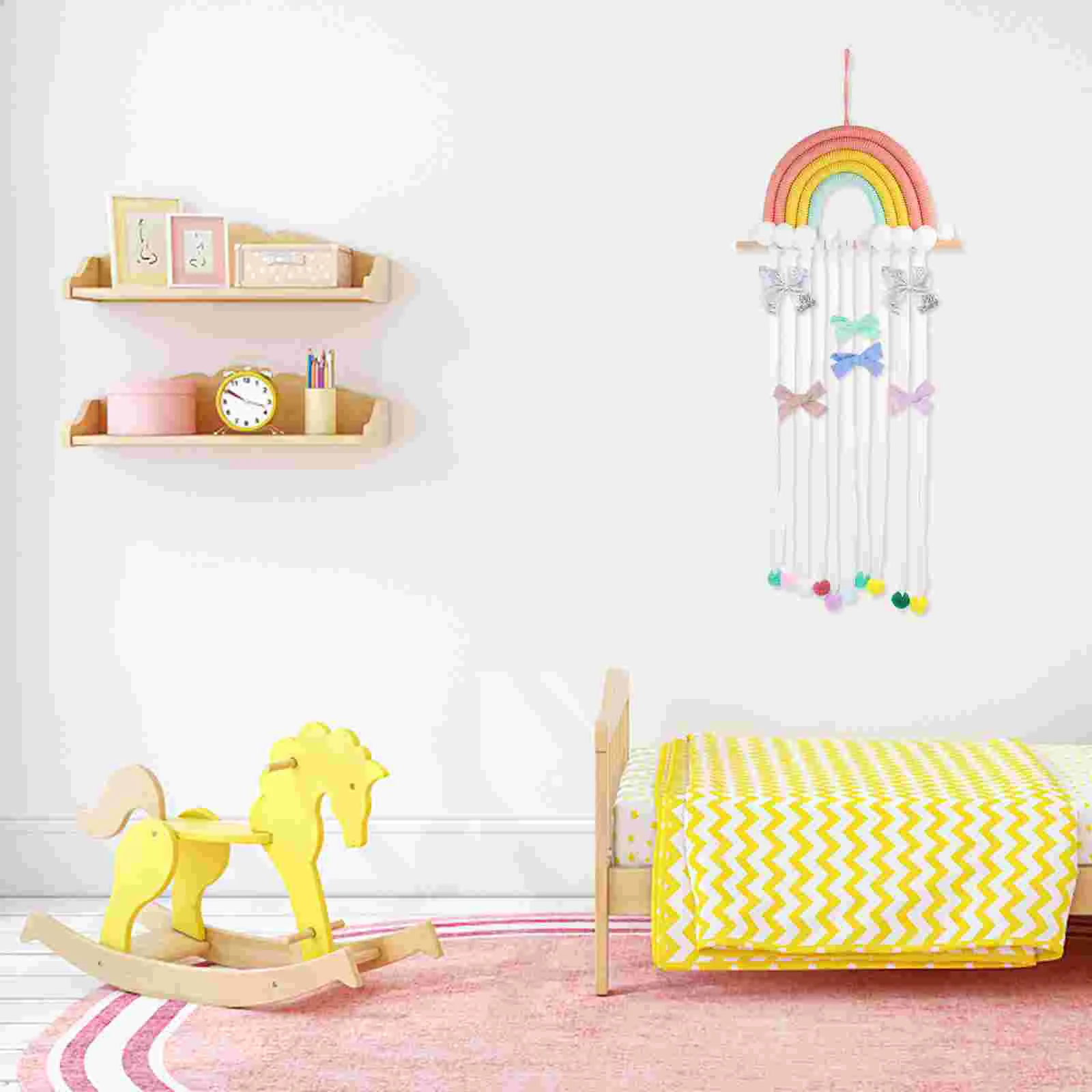 Porte-nœud mural pour filles, pince à cheveux, accessoires pour bébé