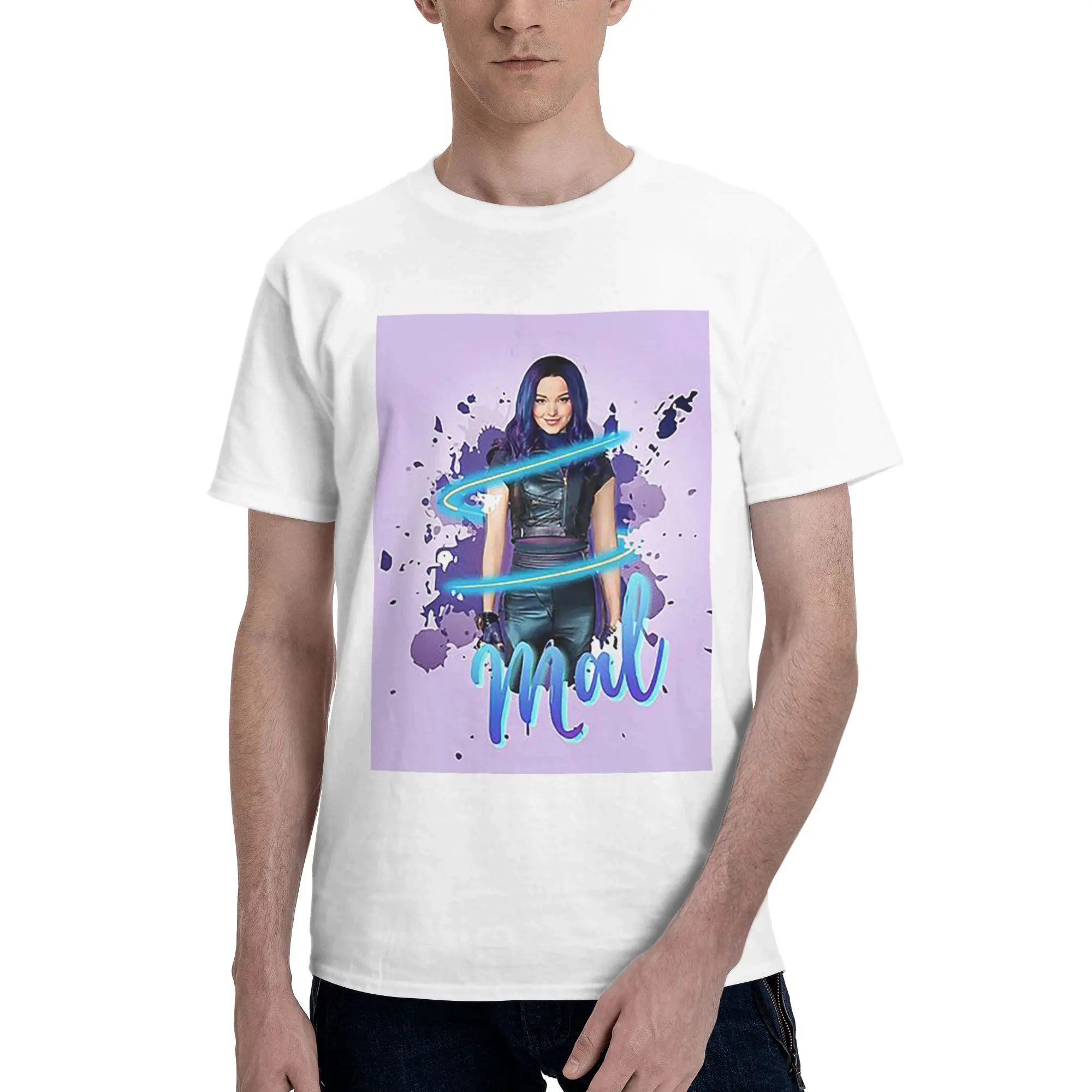 

Mal - Descendants 3 100% Cotton T-Shirt Men'sFashion T Shirts Men O-Neck Short Sleeve S-6XL