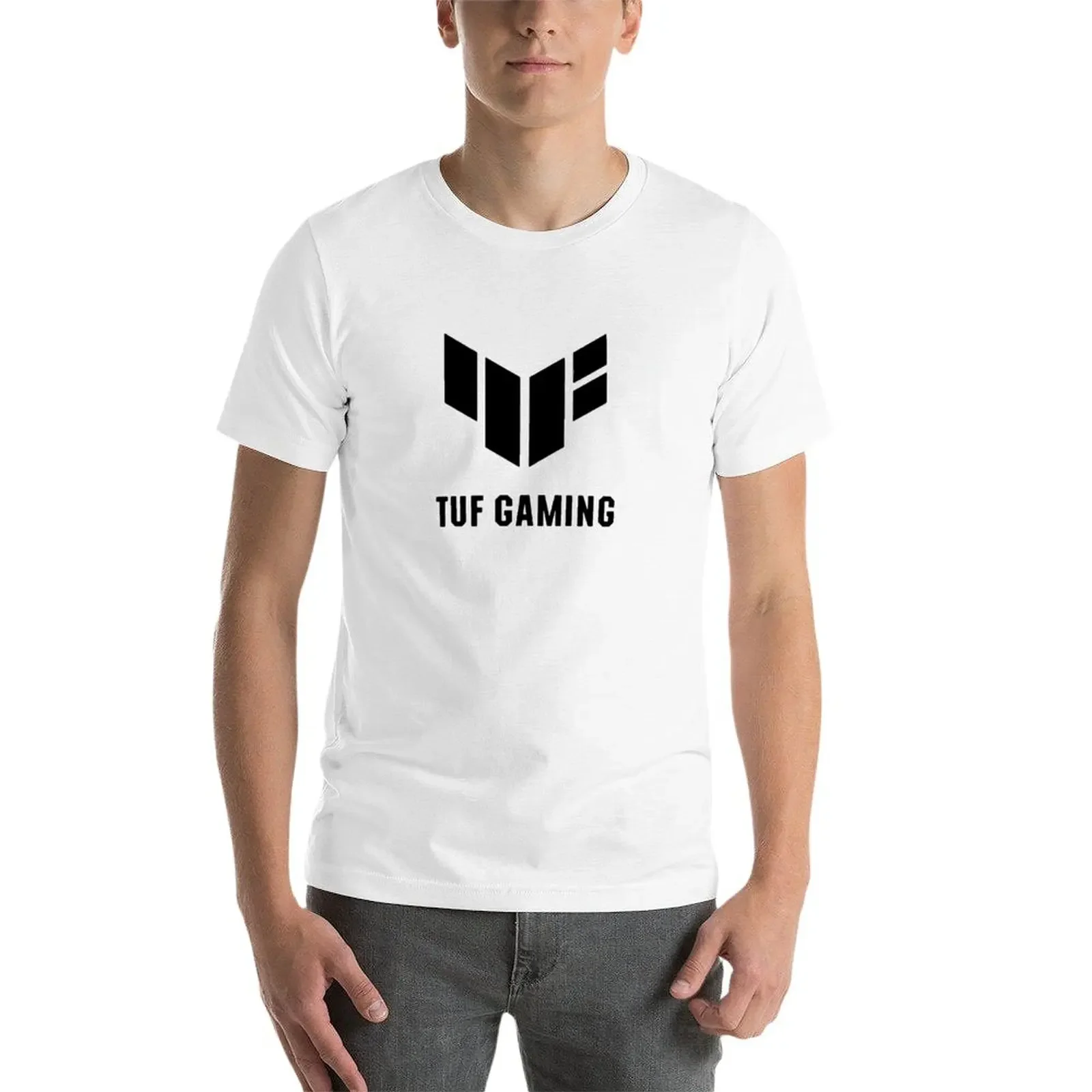 تي شيرت ASUS TUF GAMING موديل جديد لعام 2025 ملابس جمالية فارغة تي شيرت رجالي أنيق غير رسمي